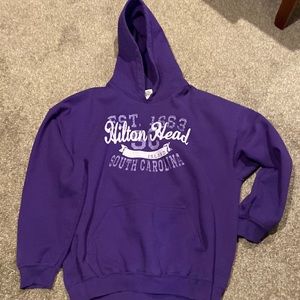 Hilton Head purple hoodie